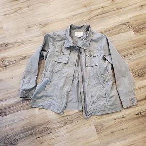 Military style Old navy Grey coat